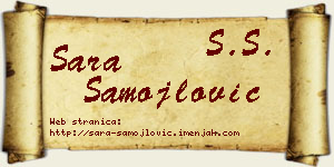 Sara Samojlović vizit kartica